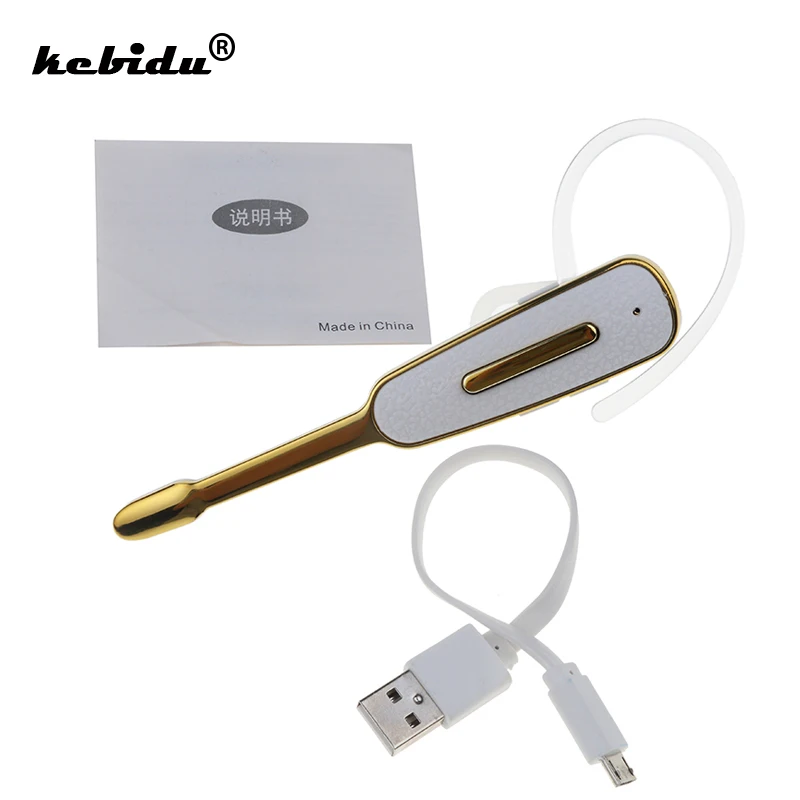 kebidu Portable Business Wireless Headset Bluetooth 4.1 Earphone Handsfree Sport With Mic For IPhone X 8 7 Plus Xiaomi | Электроника