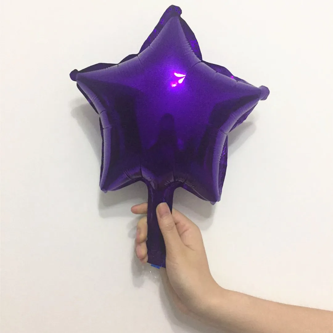 Star purple " 10 дюймов Звездное сердце шар для свадебного украшения Diy деревенский крещение детский душ украшения невесты-To-Be баллон вечерние сувениры - Цвет: Star purple