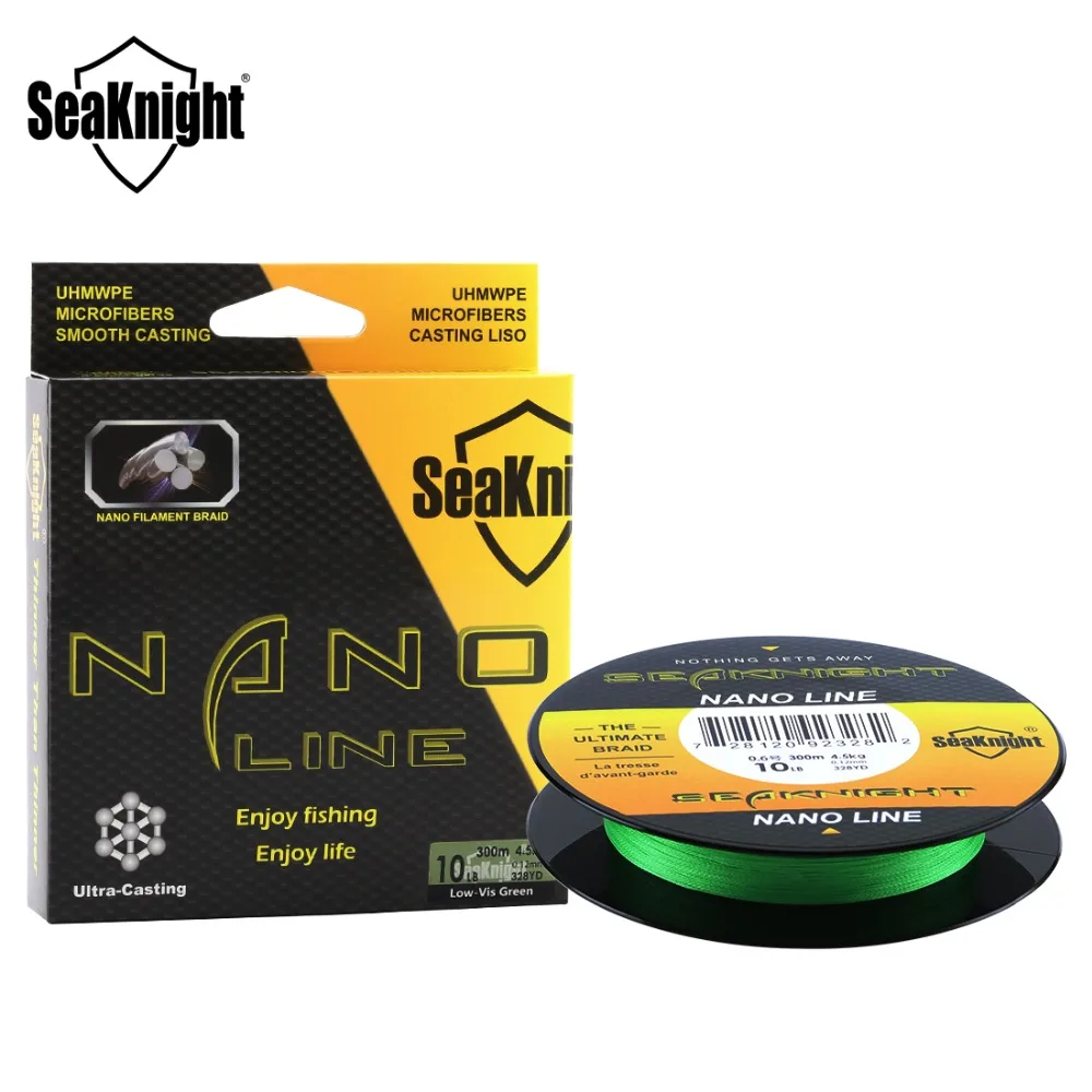 Леска плетеная рыболовная SeaKnight NANO 4 пряди 300 0 07 мм 12 м|Рыболовные лески| |