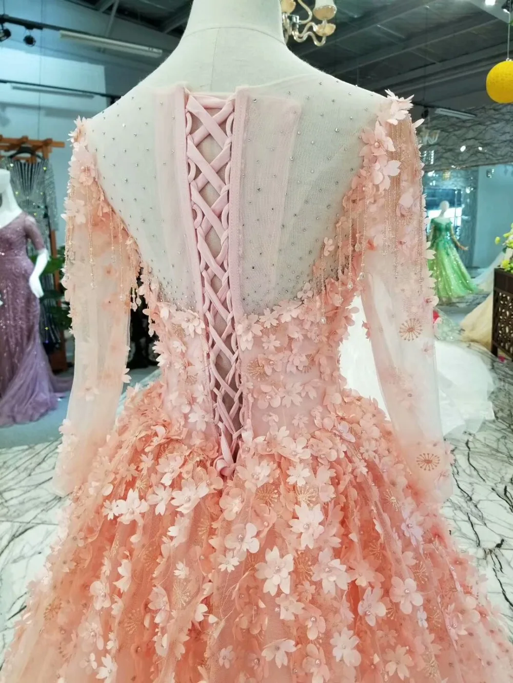 CloverBridal ручной работы с романтическими цветами жемчугом и кисточками