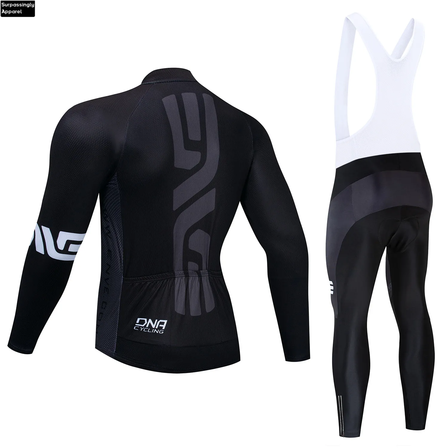 2019 черный велосипедный комплект из Джерси зимний теплый флисовый костюм с