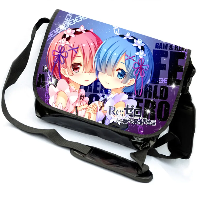 

Re:Zero kara Hajimeru Isekai Seikatsu Messenger Canvas Bag Re:Life In A Different World From Zero School Shoulder Bag Sling Pack