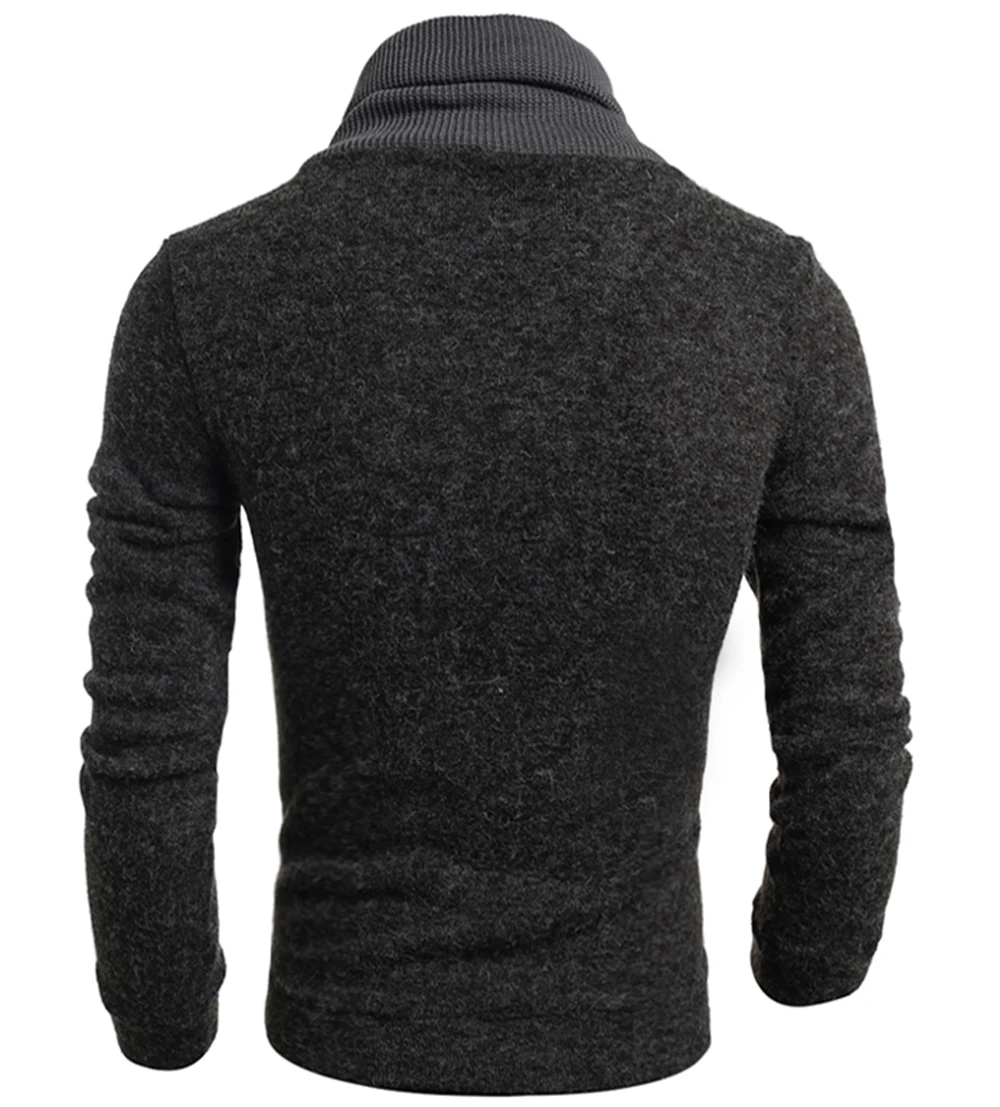 Hoodies Men Fashion Winter Coats Long Sleeve Hoodie Men's Outer Wear Casual Slim Sweatshirts Turtleneck H7754 | Мужская одежда