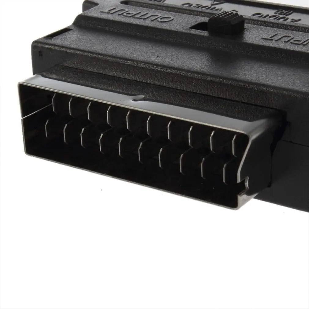 ICOCO горячая Распродажа RGB Scart для композитного RCA S-видео AV ТВ аудио адаптер |