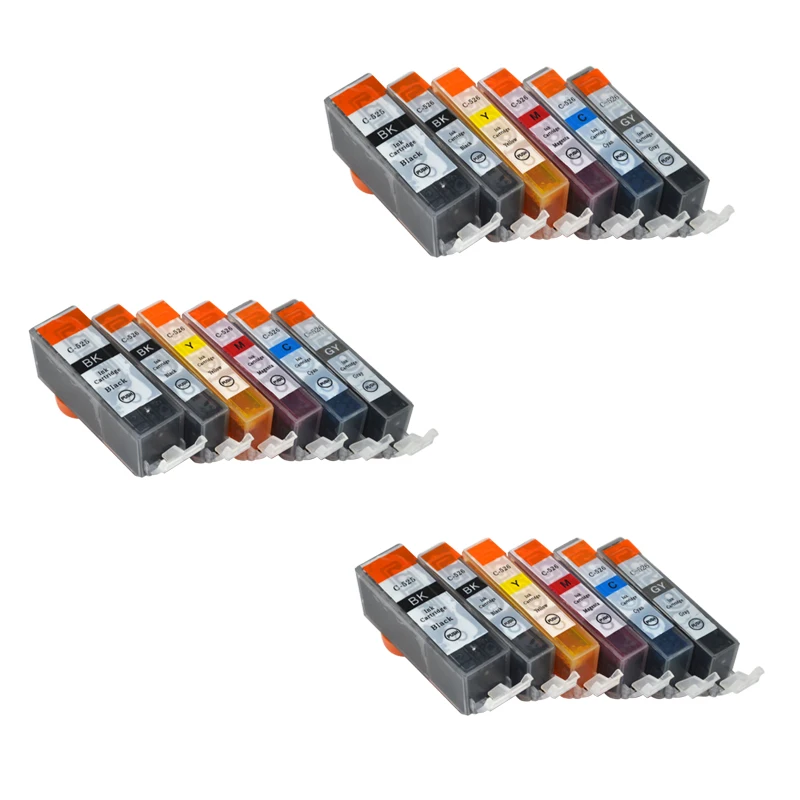 18 шт. совместимых чернильных картриджей PGI 525 CLI 526 для принтеров Canon PIXMA IP4850 IX6550 MG5150