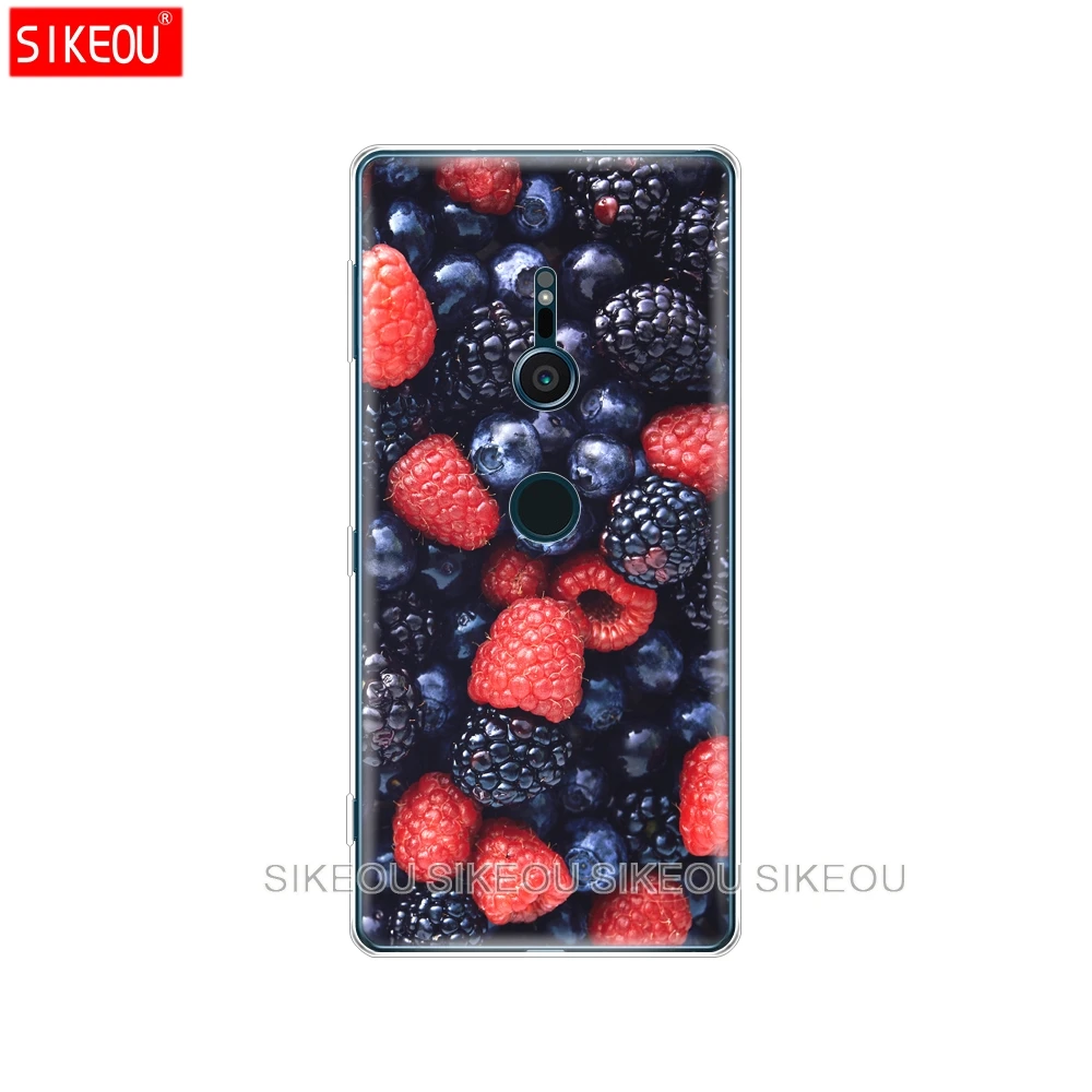 Силиконовый чехол для телефона sony xperia XA1 XA2 ULTRA PLUS L1 L2 XZ1 XZ2 compact XZ PREMIUM фрукты