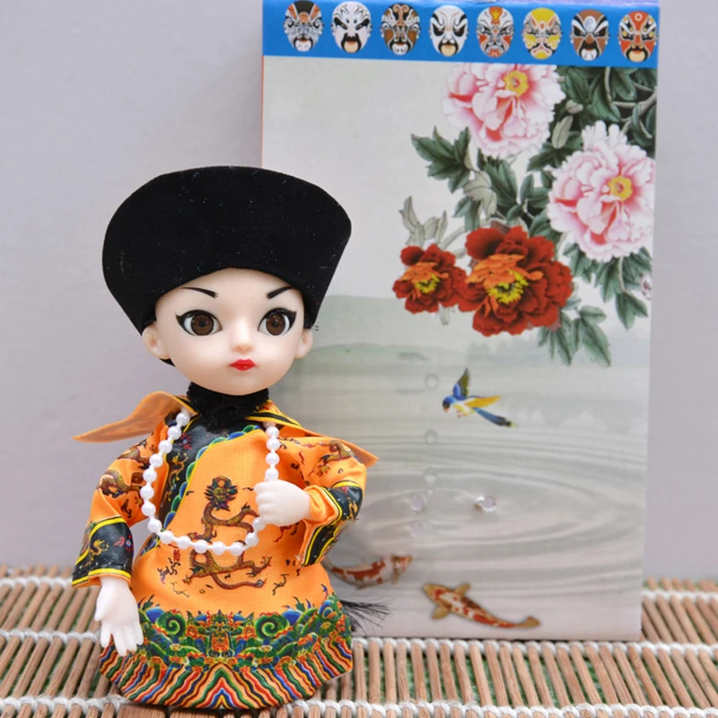 

Handmade dolls Q version dolls Beijing opera taste gifts home decoration folk crafts 020