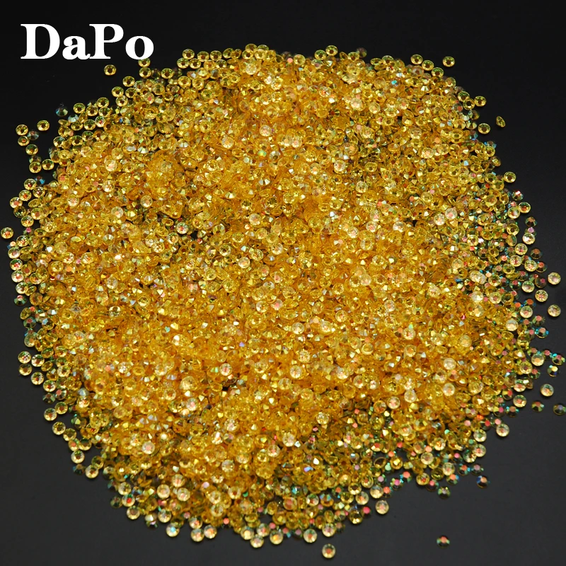 2017 Новый топаз желе AB Цвет Смола горный хрусталь Акриловые стразы аппликация