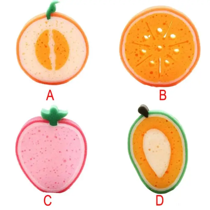 2 шт. милые забавные миски для мытья посуды губка очистки фруктов форма прочная