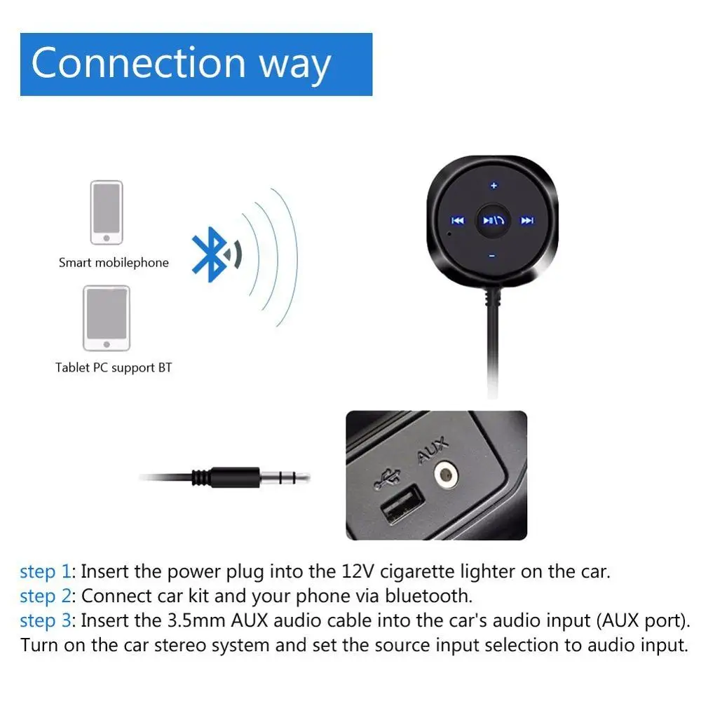 Автомобильный комплект громкой связи Bluetooth USB MP3-плеер музыкальный плеер высокого