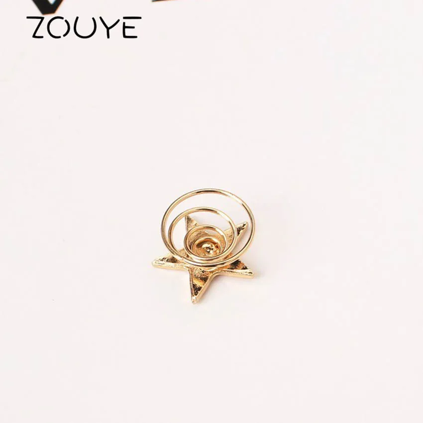 ZOUYE Star Helical Hairpin Hair Jewelry 5pics Fairy Cute Romantic Golden Color Trendy | Украшения и аксессуары
