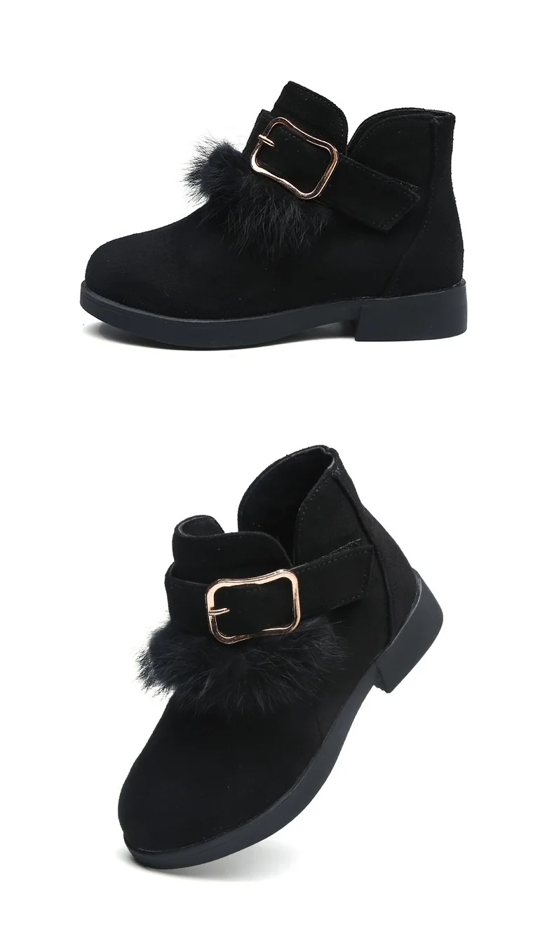 Девушки Дети полусапожки детские резиновые сапоги теплые на весну и зиму повседневная обувь для женщин Размеры 26-36 серый черный зимние Ботинки martin