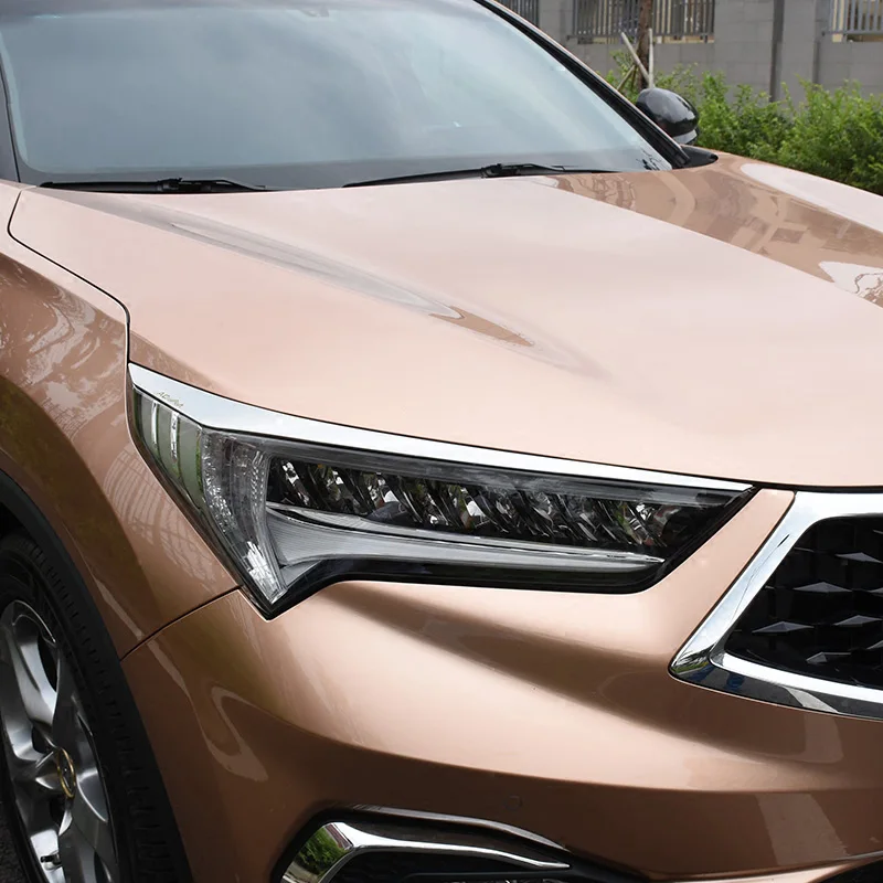 Lsrtw2017 из нержавеющей стали фары автомобиля рамка планки для Acura CDX