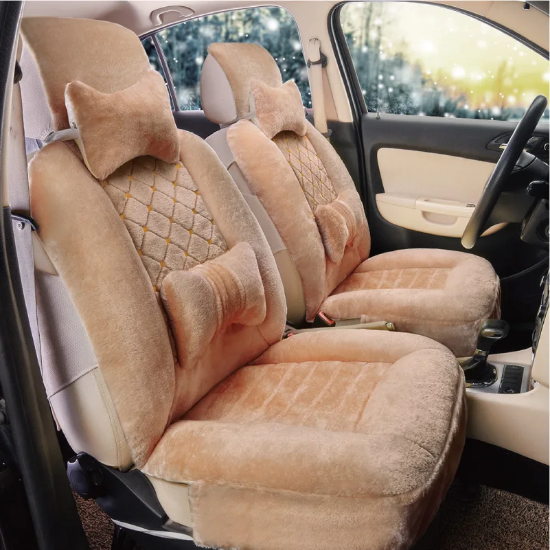 Набор чехлов для автомобильных сидений красивые Чехлы из искусственного меха