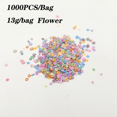 13g 1000pcs Flower3 100 мл Радужный слизик пушистый Пластилин для моделирования детей полимерные развивающие игрушки безопасный хлопок слизик антистресс Пластилин подарки - Цвет: 13g 1000pcs Flower3