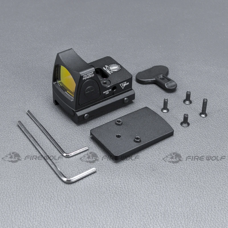 Trijicon Mini RMR красная точка зрения коллиматор Глок/винтовка зеркальный прицел подходит 20 мм Weaver Rail для страйкбола/Охотничья винтовка