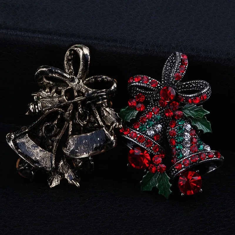Christmas wear pin creative gifts bow tie high-end brooch retro bell Brooch wish | Украшения и аксессуары