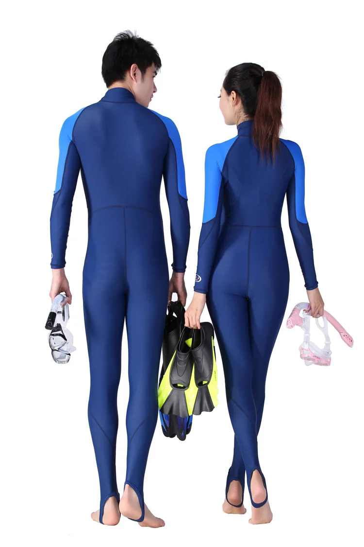 DIVE&ampSAIL skin dive jumpsuit Lycra one-piece wetsuit Anti jellyfish anti-skidding wet suit for swimming diving rashguard upf50 |