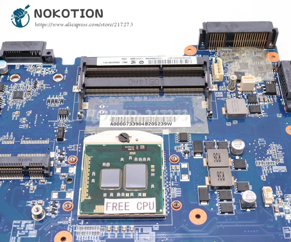 Материнская плата NOKOTION A000073390 DA0TE2MB6G0 для ноутбука Toshiba Satellite L640 L645 материнская HM55