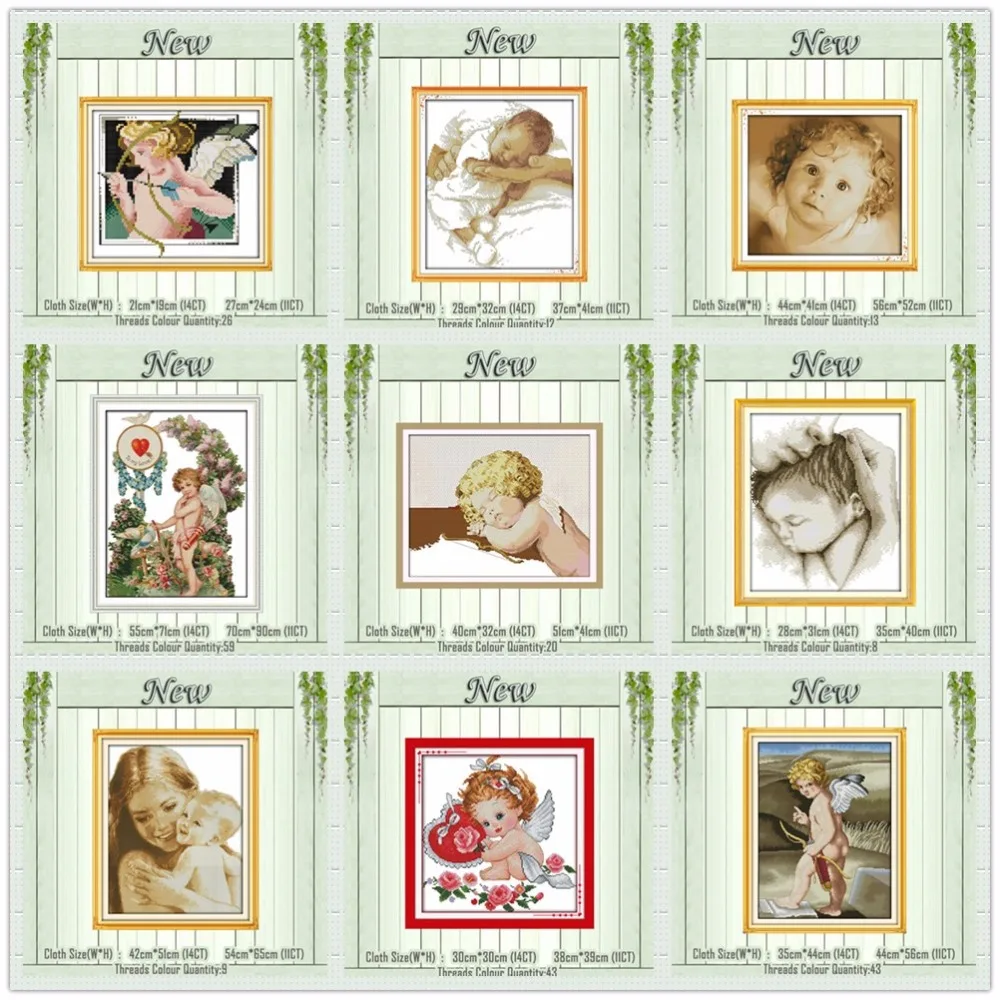 Картина Cupid cherub and dove рассчитана на холст DMC 11CT 14CT наборы Сделай Сам Набор для