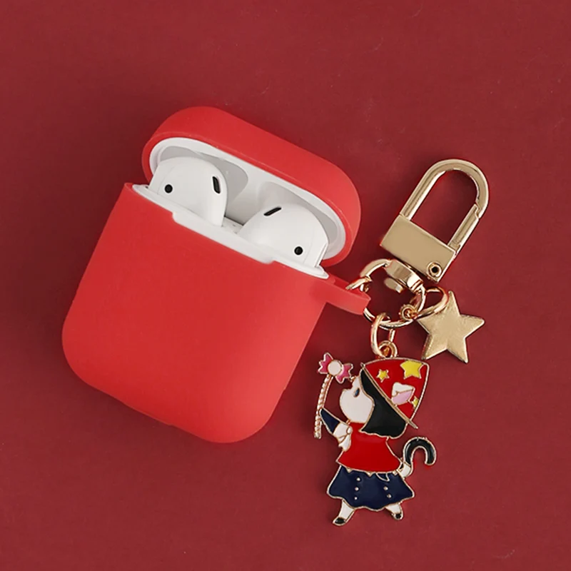 Силиконовый чехол для Apple Airpods 1 2 с изображением ангелов в Корейском стиле