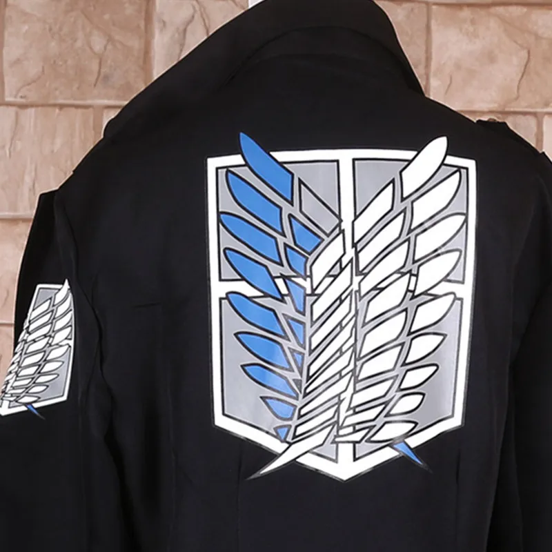 Shingeki no Kyojin Леви ривайл куртка плащ Взрослый Хэллоуин Косплей Костюм атака на Титанов Ветровка черная