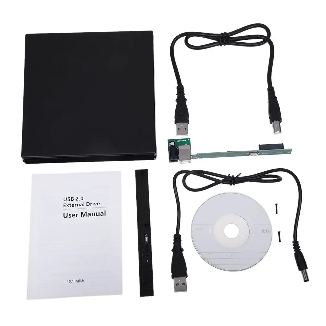 Внешний чехол для ноутбука с USB на Sata CD DVD RW