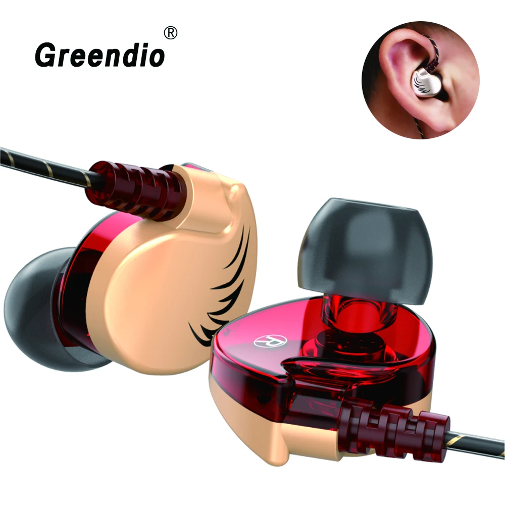 Greendio GS4 спортивные наушники с регулятором громкости водонепроницаемые супер
