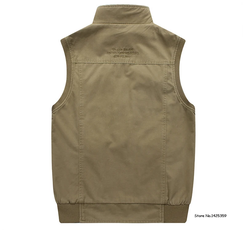 Winter Vest Men Casual Military Loose Vests Male Multi Pockets Mens Vest Pure Cotton Double-sided Wear Waistcoat Plus Size M-8XL