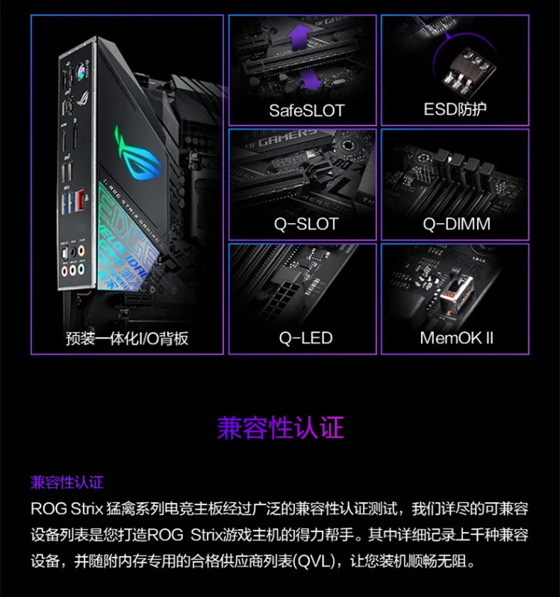 ASUS ROG STRIX Z390-F игровая доска поддерживает I9 9900K 9700K б/у 95% Новинка