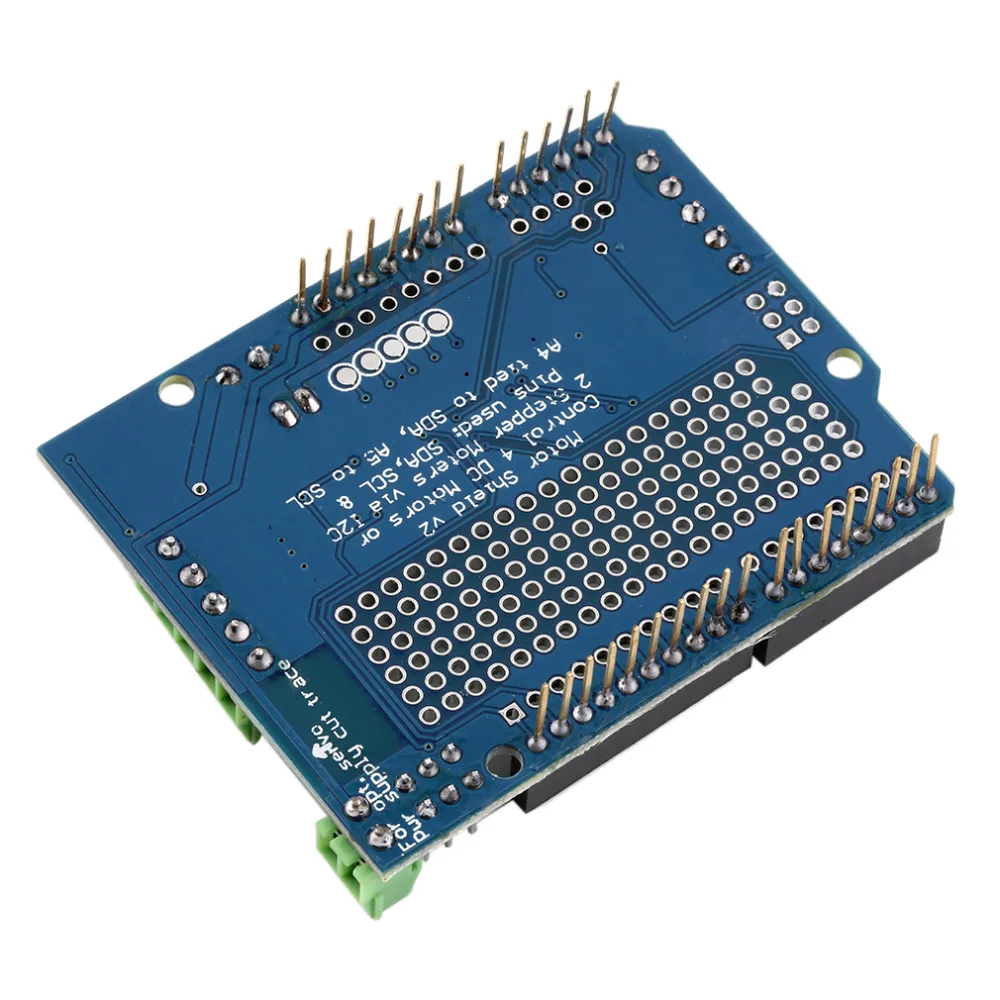 Профессиональный двигатель/шаговый/сервопривод/робот щит для Arduino v2 с драйвер pwm