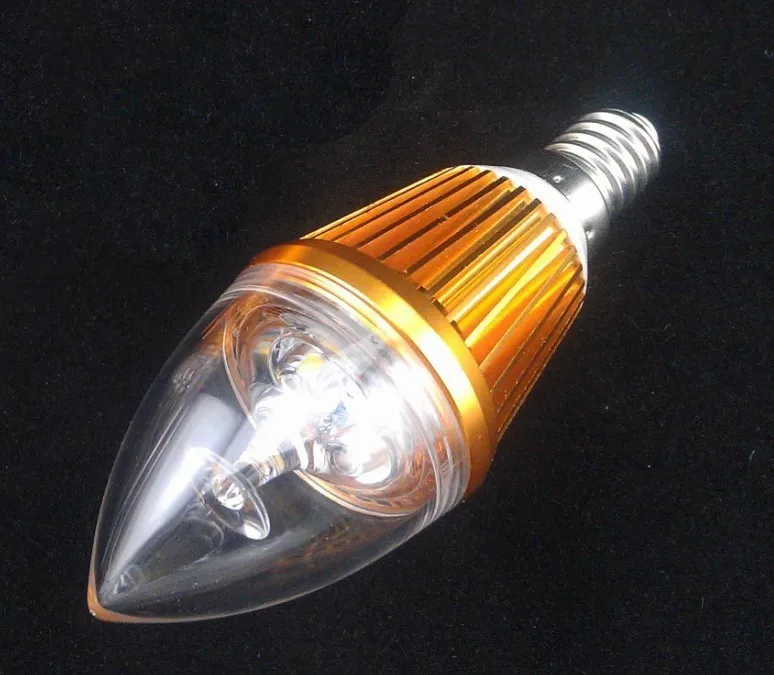 

Free Shipping 10PCS E14 led lamp 3W Warm White Candle LED Bulb Light Lamp