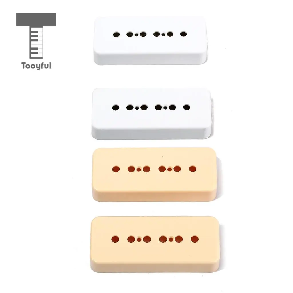Tooyful 2 шт. белый пластик Humbucker P 90 мыльница крышка 50/52 мм для LP стиль акустическая