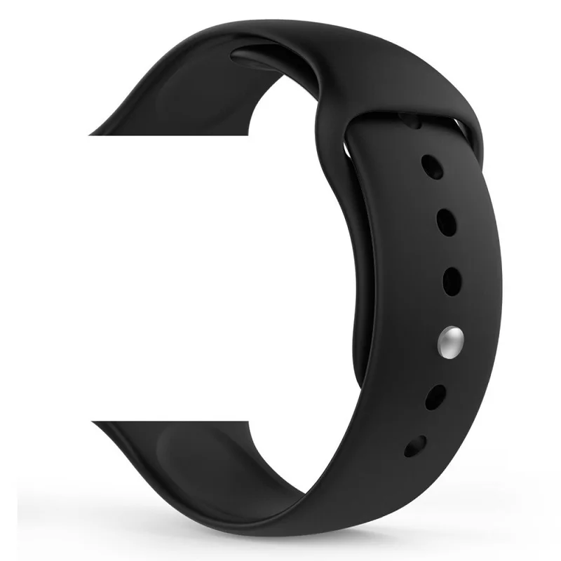 Мягкий силиконовый браслет ремешок для Apple Watch 4 3 2 1 42 мм 38 мм на iWatch 40 мм 44 мм спортивный ремешок+ Защитная пленка для экрана