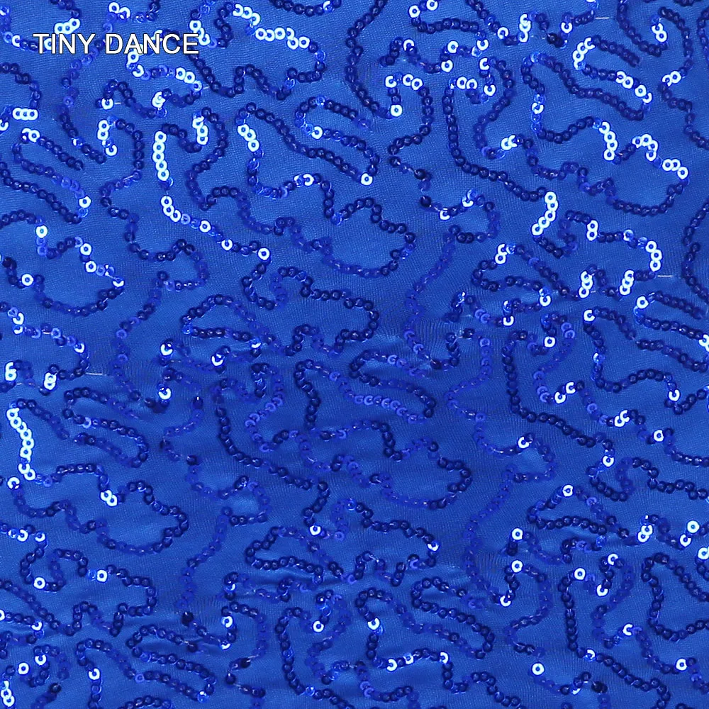 Костюмы для взрослых, лирические и современные танцевальные костюмы, Сетчатое платье с лямкой на шее и блестками для девочек и женщин, балетное платье для танцев 19871