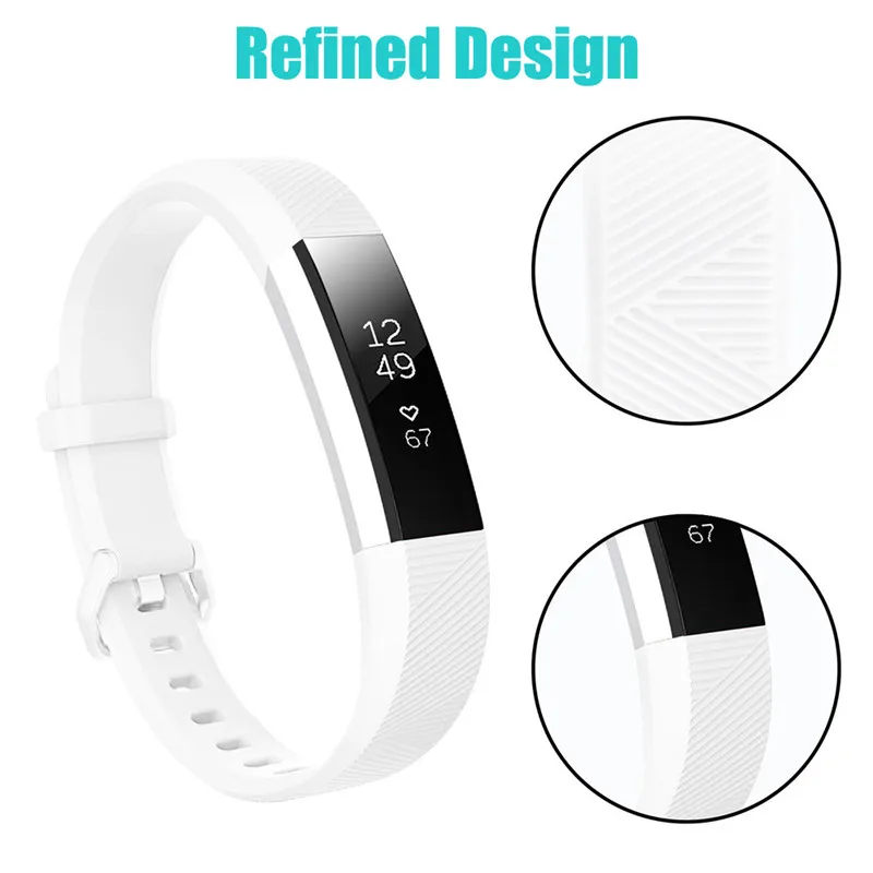 Odog браслет силиконовые браслеты Для Fitbit Alta HR/Alta Замена Регулировка Smartwatch ремешок
