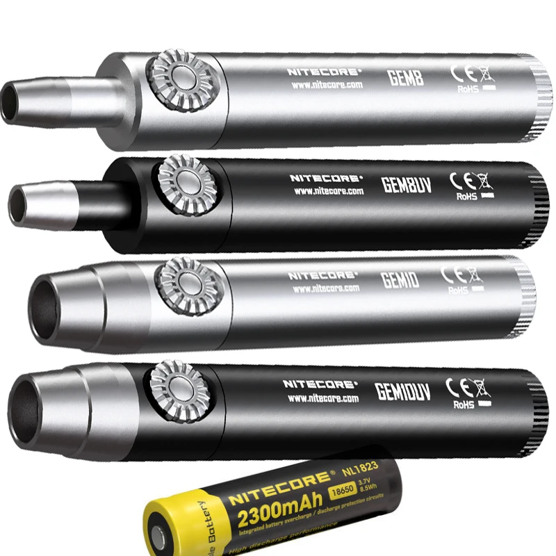 NITECORE GEM8 GEM8UV GEM10 GEM10UV ювелир легкие 800LM CREE XP-L HI V3 светодиодный фонарь с 18650 Батарея