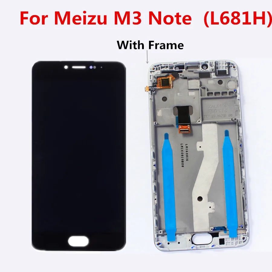 5 &quotдля Meizu M3 Note lcd L681H дисплей с сенсорным экраном дигитайзер Aseembly Замена для