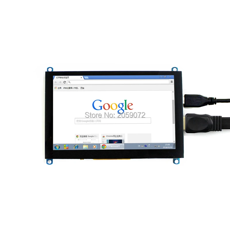 Raspberry Pi 5 дюймовый ЖК USB емкостный сенсорный экран HDMI VGA дисплей для компьютера