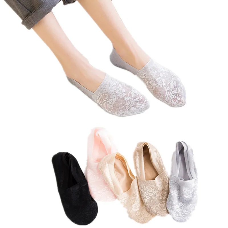 5 пар женские шелковые кружевные носки воздухопроницаемые|sock slippers|slippers socks womenslipper |