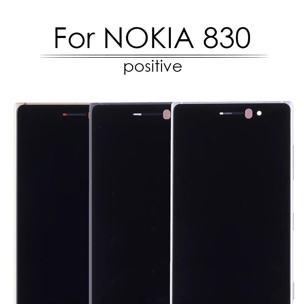 Оригинальный ЖК-дисплей 5 0 дюйма AMOLED для NOKIA Lumia 830 с сенсорным экраном и рамкой