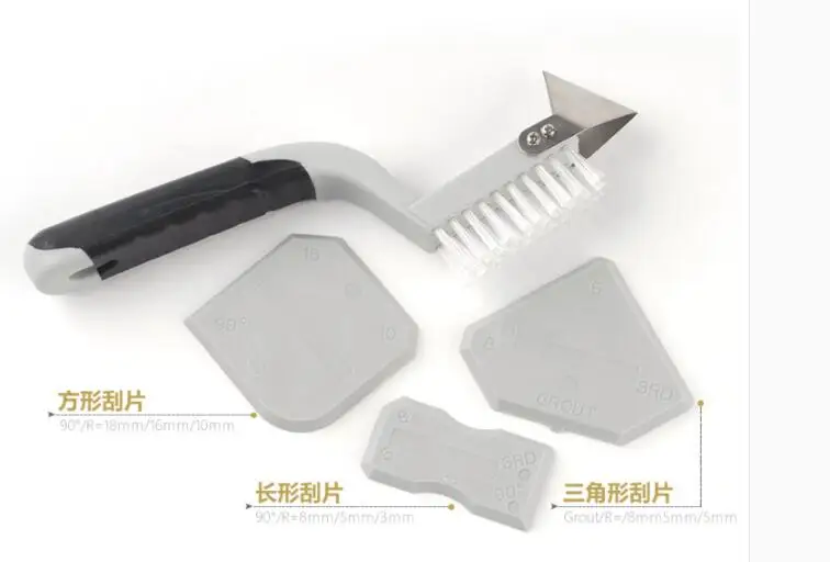 Скребок для герметика силиконовый шпатель набор инструментов герметизации (4 шт.)