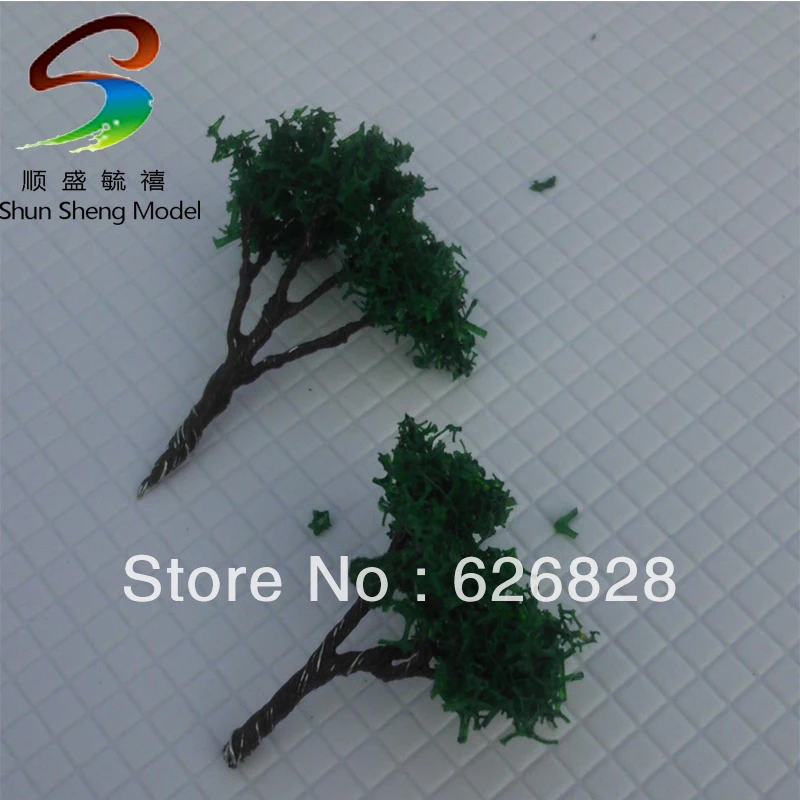 

100pcs H :20mm model wire scale tree for building model layout model tree with leaf
