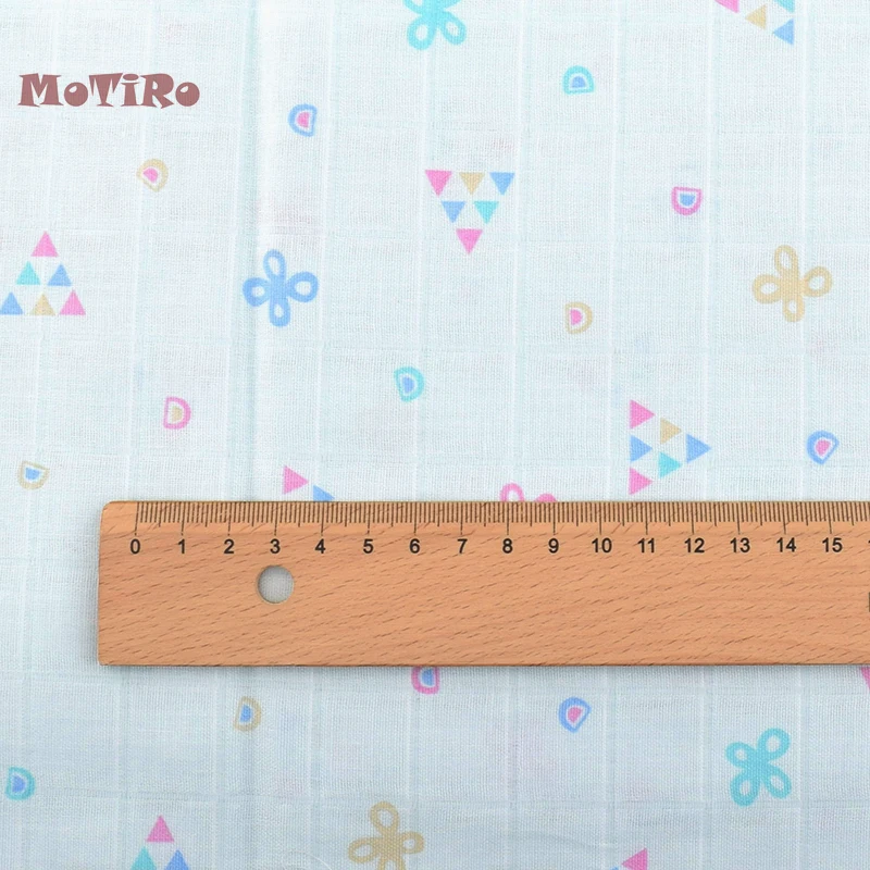 MoTiRo половина метра хлопок двухслойная газовая ткань для DIY/Шитье/стеганое