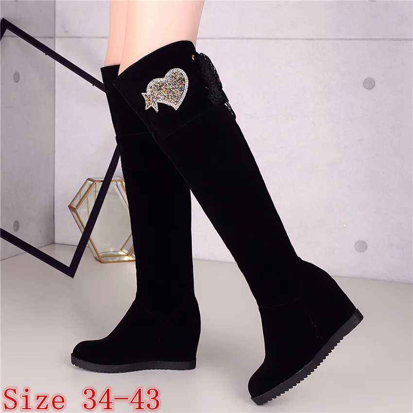 Демисезонные дамские сапоги выше колена Дамские узкие на высоком каблуке для