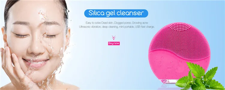 CkeyiN 2 в 1 светодиодный светильник Силиконовое очищающее средство для лица Массажная щетка для чистки лица скраб для кожи щетка для мытья лица Уход за кожей Очиститель 45