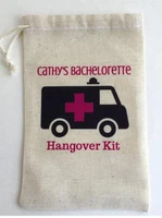 personalized ambulance bachelorette hangover recovery survival kit wedding favor gift bags bridal shower party candy pouches