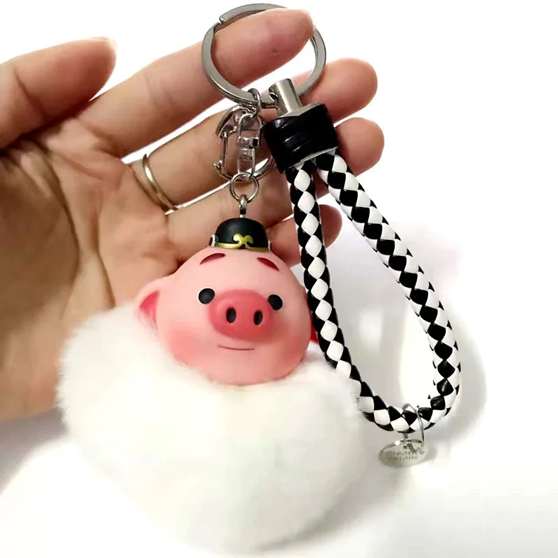 Pom рисунок Hello Kitty помпоном аниме свинья брелок прекрасный мультфильм мешок висит