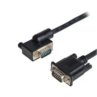 elbow design vga cables with angle side in right direction 15pin 36 vga cable 0 5m 50cm 90 degree angled for monitor hdtv
