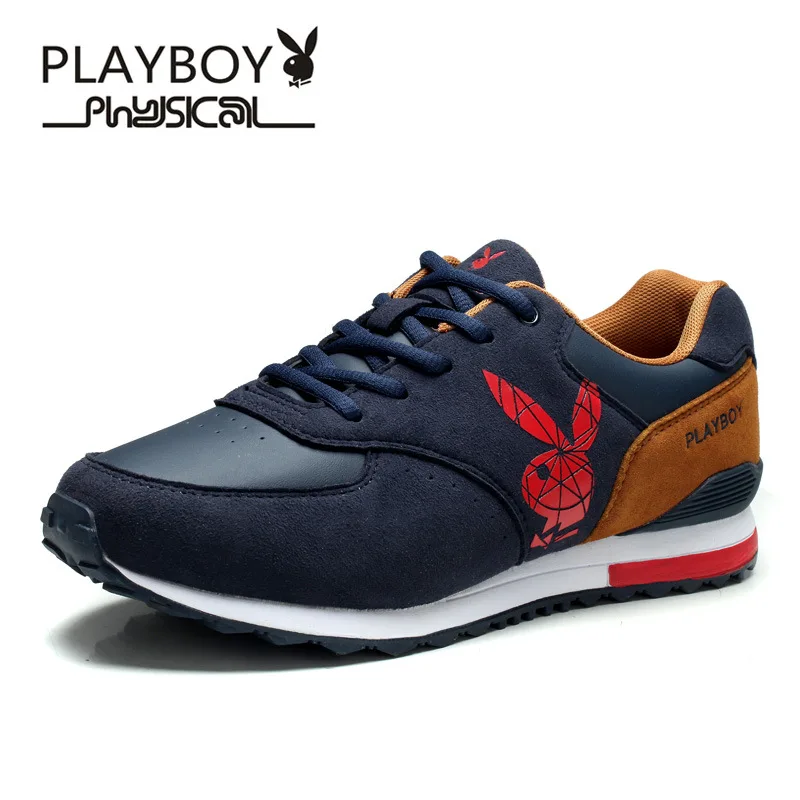

PLAYBOY 2016 Big Sizes PU Leather Fashion Men Shoes Handmade Winter Brand High Quality Men Flats Shoes 39-45